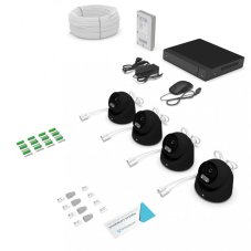 5.0Mpx IP kamerový systém PROFI 4xDOME PRD35 ANTRACIT