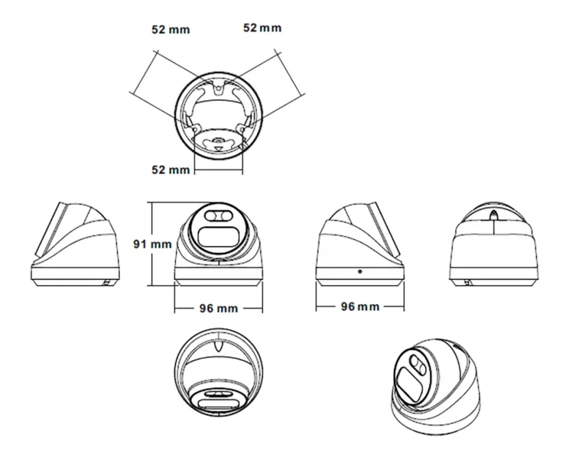 IP security camera 5.0Mpx with AI PATRONUM PRD35 Gen2 Anthracite