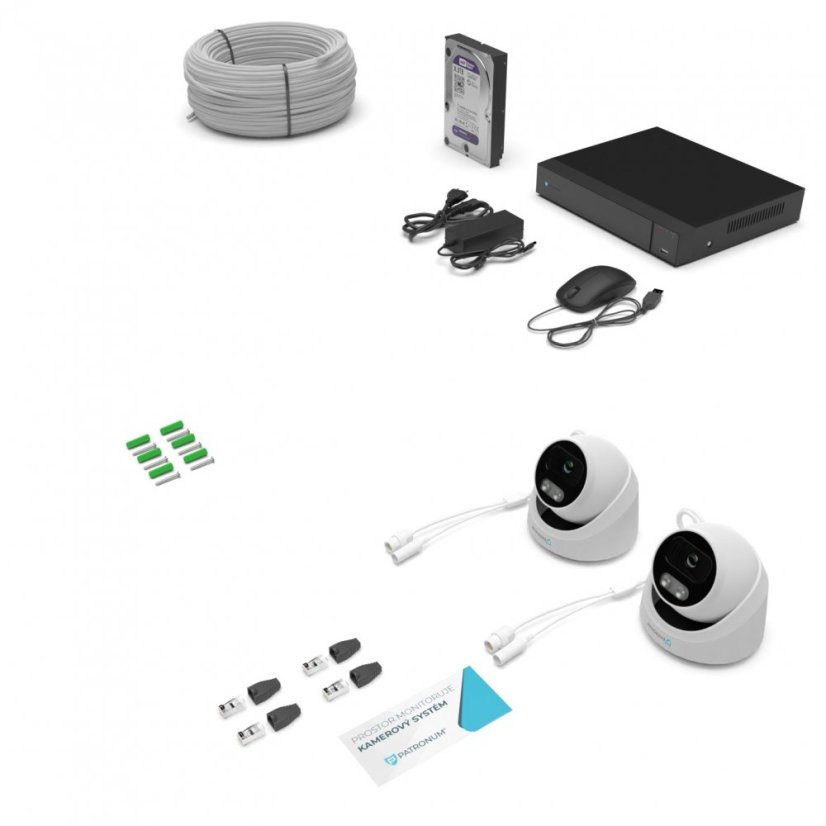 5.0 Mpx IP camera system PROFI 2xDOME PRD35 PLUS