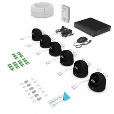5.0Mpx IP kamerový systém PROFI 6xDOME PRD35 PLUS ANTRACIT