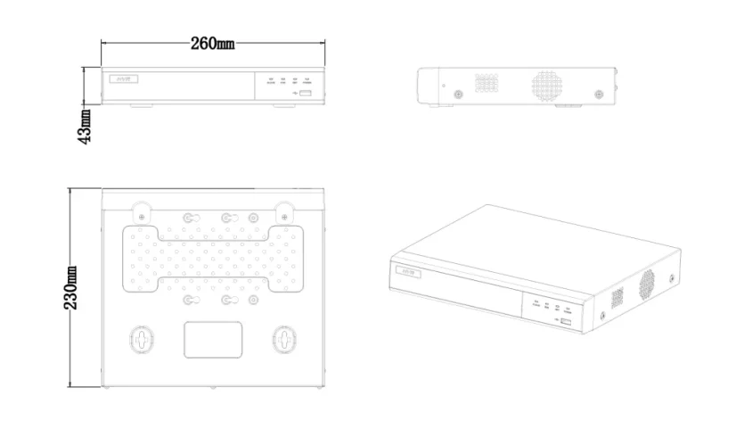 NVR nahrávací zařízení s AI PATRONUM PRNVR9V5
