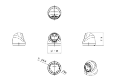 2.0Mpx AHD security camera PATRONUM PRD42